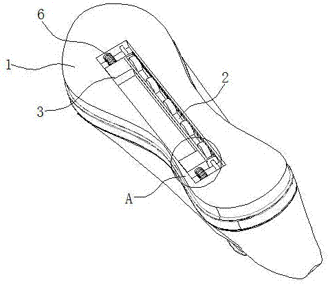 可折叠直排轮的鞋子的制作方法