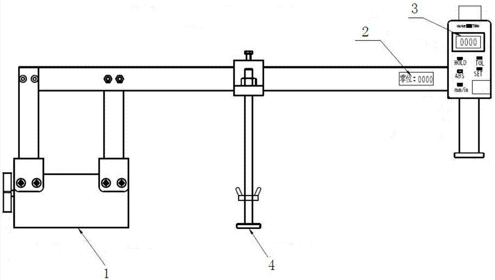 一种转向架管路高度测量装置的制作方法