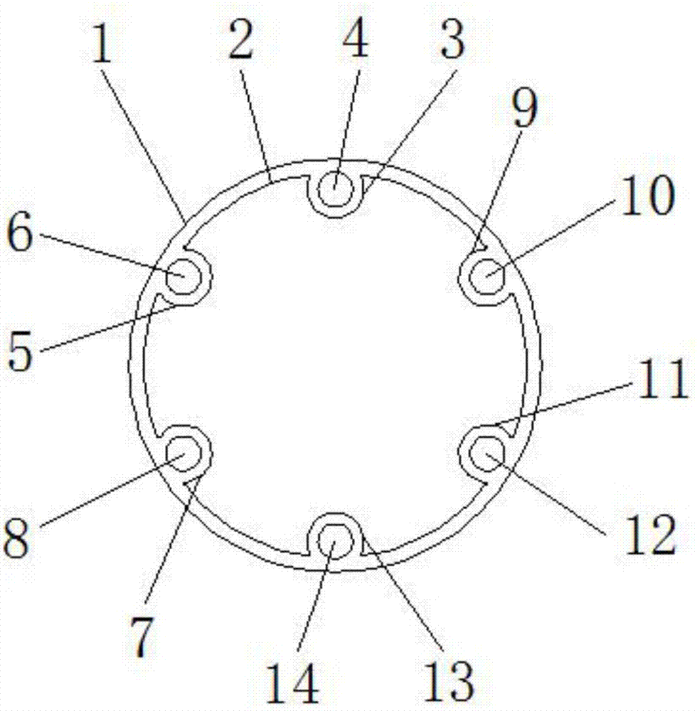 一种高耐磨纺织机盘头线圈的铝型材的制作方法