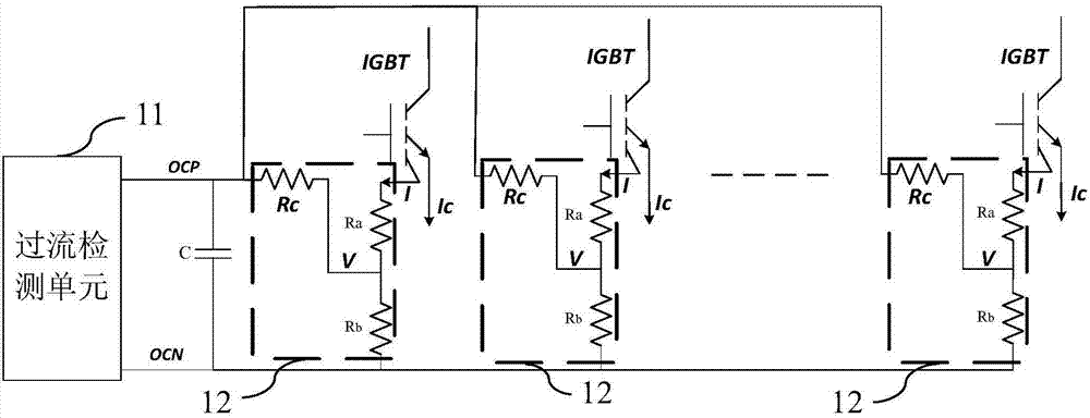 并联igbt平均值过流检测电路的制作方法