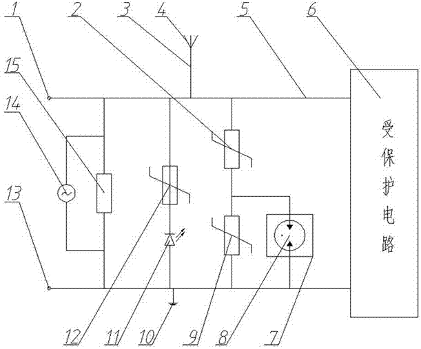 一种压敏电阻高效防雷装置的制作方法