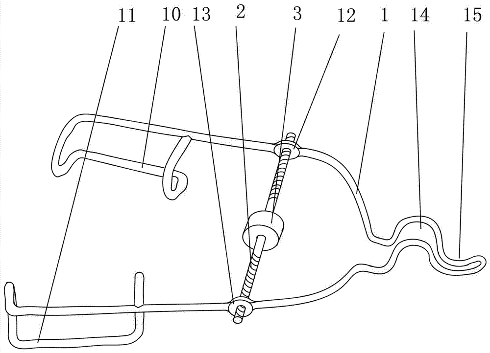 可单手调节开睑宽度的开睑器的制作方法