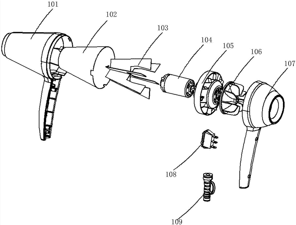 一种增压电吹风的制作方法