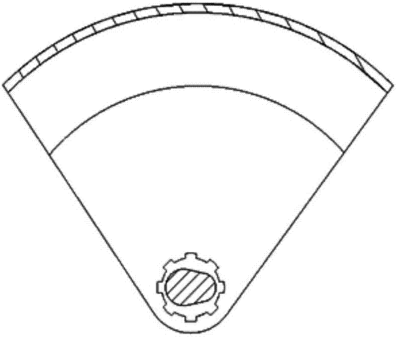 一种带刚性轴的薄壁双偏心部分球壳结构的制作方法