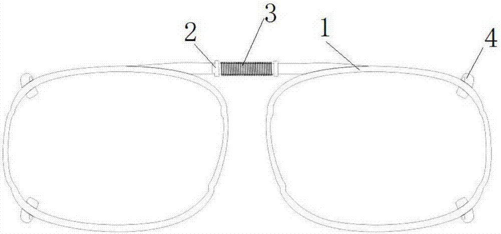 一种可更换镜片的弹簧眼镜夹片的制作方法