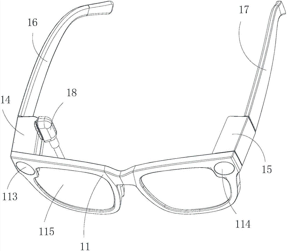 智能眼镜的装配结构的制作方法