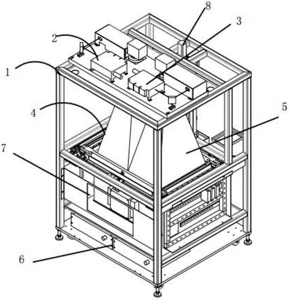 打印機,包括激光器主機(6)和掃描頭,所述的激光器主機(6)產生工作激光