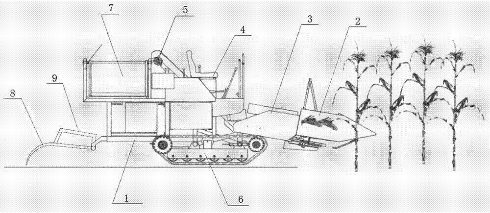 一种具有秸秆收集功能的玉米收割机的制作方法