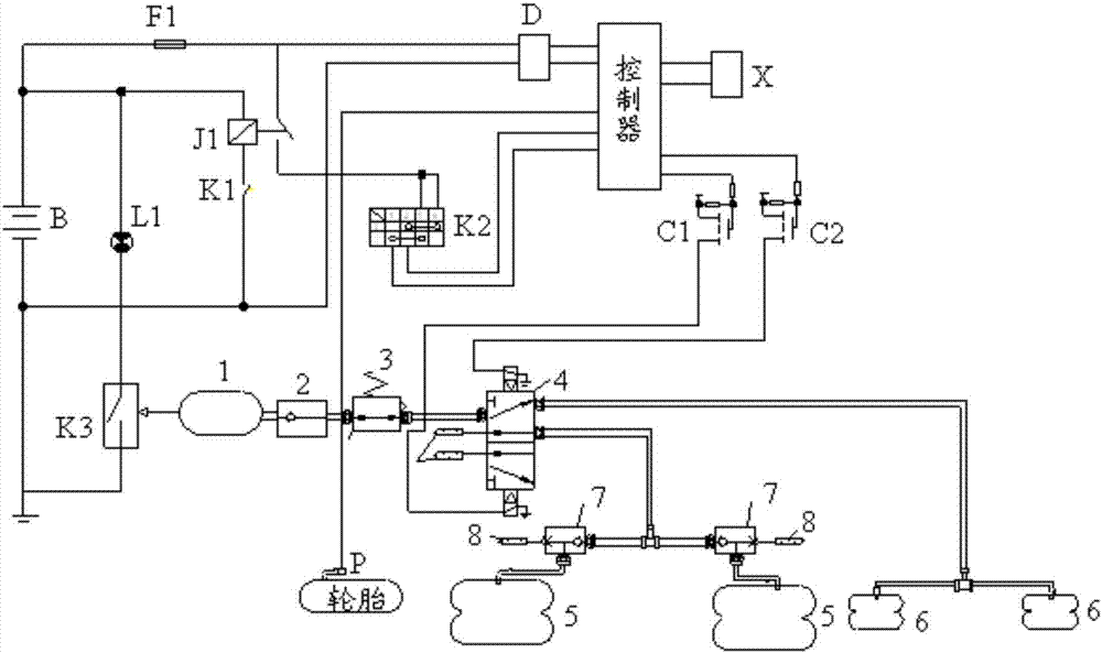 一种卡车提升桥控制系统的制作方法