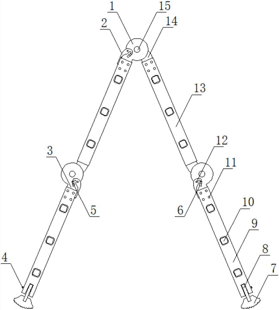 1.5米人字梯尺图纸图片