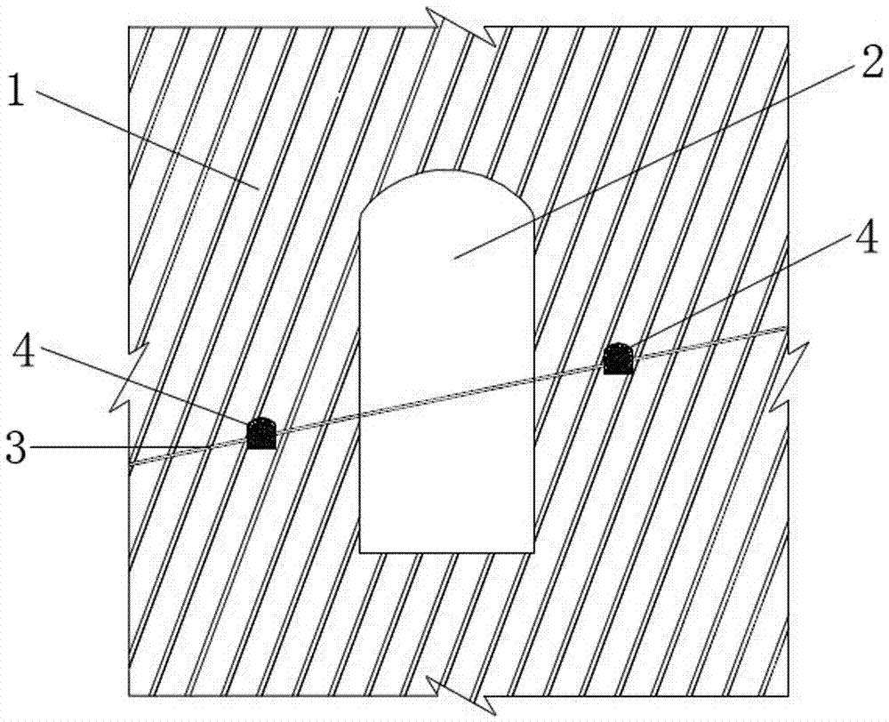 貫穿大埋深地下洞室的層間錯動帶防滑抗剪治理結構的製作方法