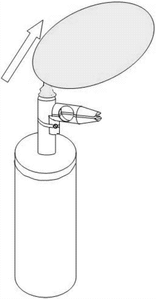一种带气球尾部打结器的打气筒的制作方法