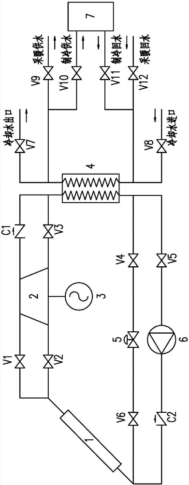 直接蒸发式太阳能热电冷联产系统的制作方法