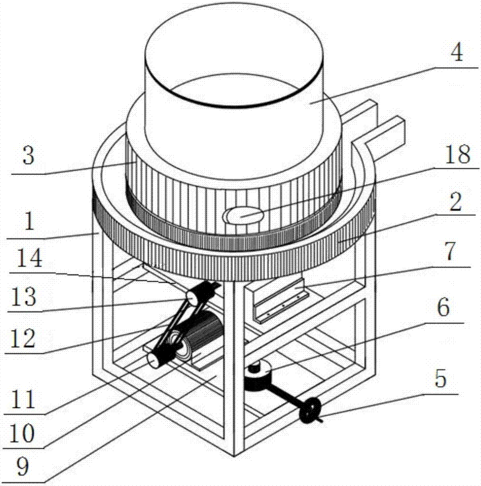 一種適用磨米漿電動石磨的製作方法