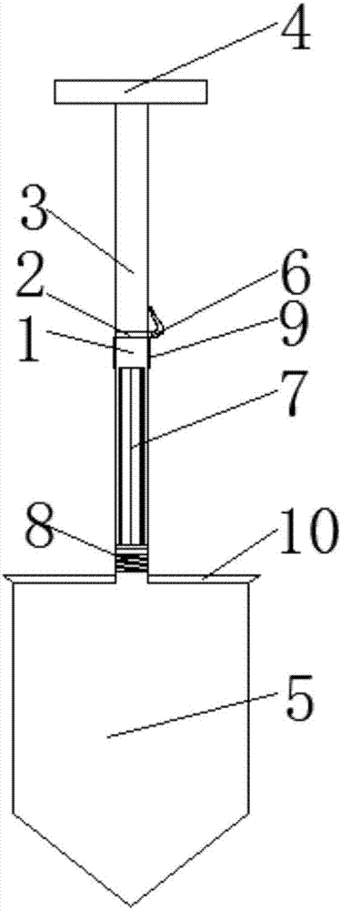 一种改进结构的建筑工人用铁锹的制作方法