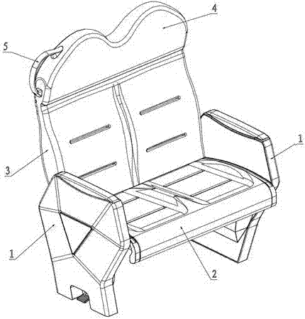 一种列车客室座椅的制作方法