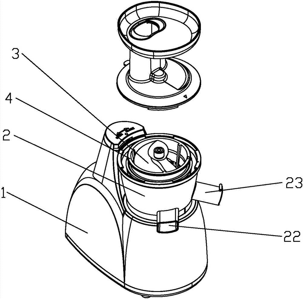 榨汁机基本结构示意图图片