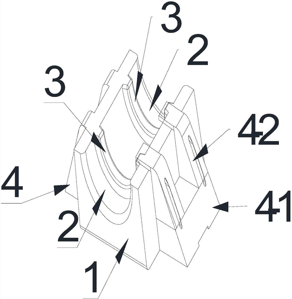 光伏线缆专用卡扣的制作方法