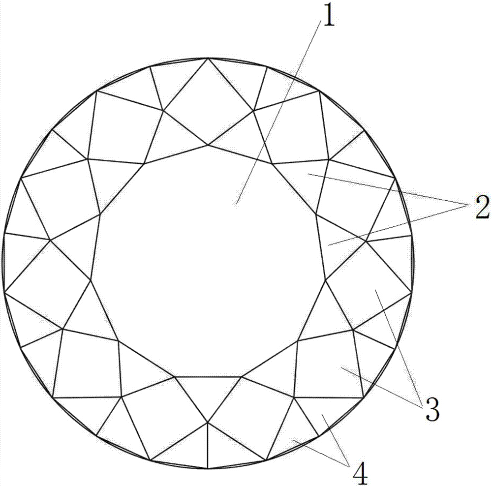 一种78面钻石切割结构的制作方法