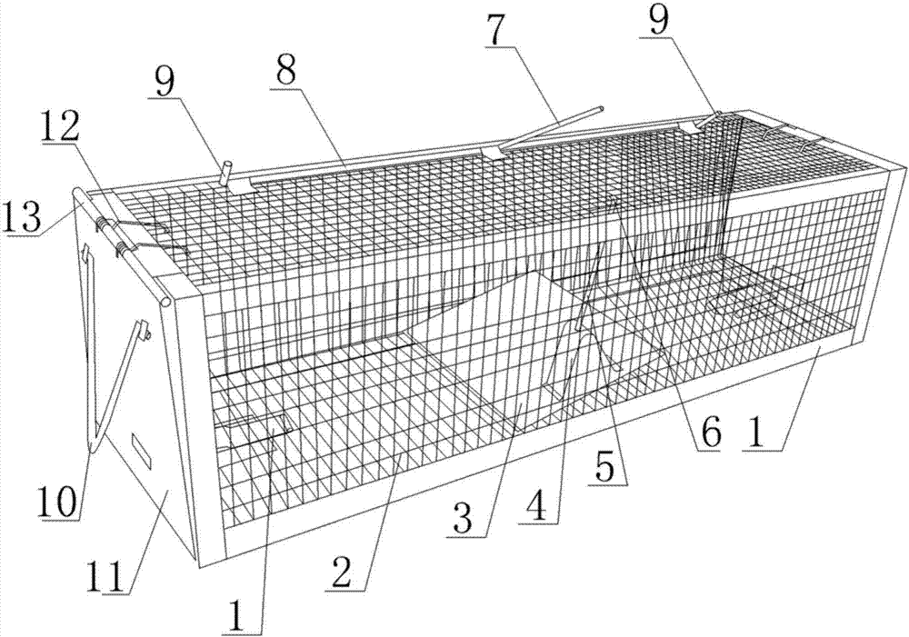 捕鼠器结构简图图片