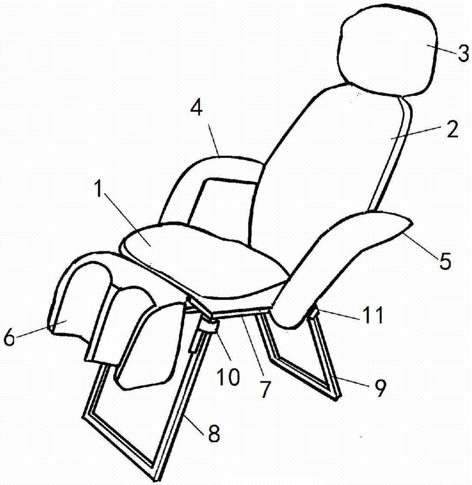 一种多功能折叠按摩椅的制作方法