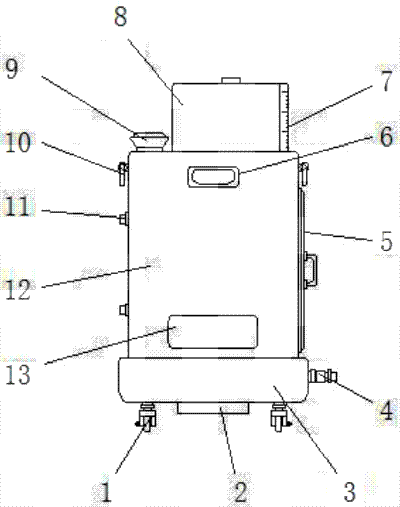 一种室内装修用涂料混合桶的制作方法