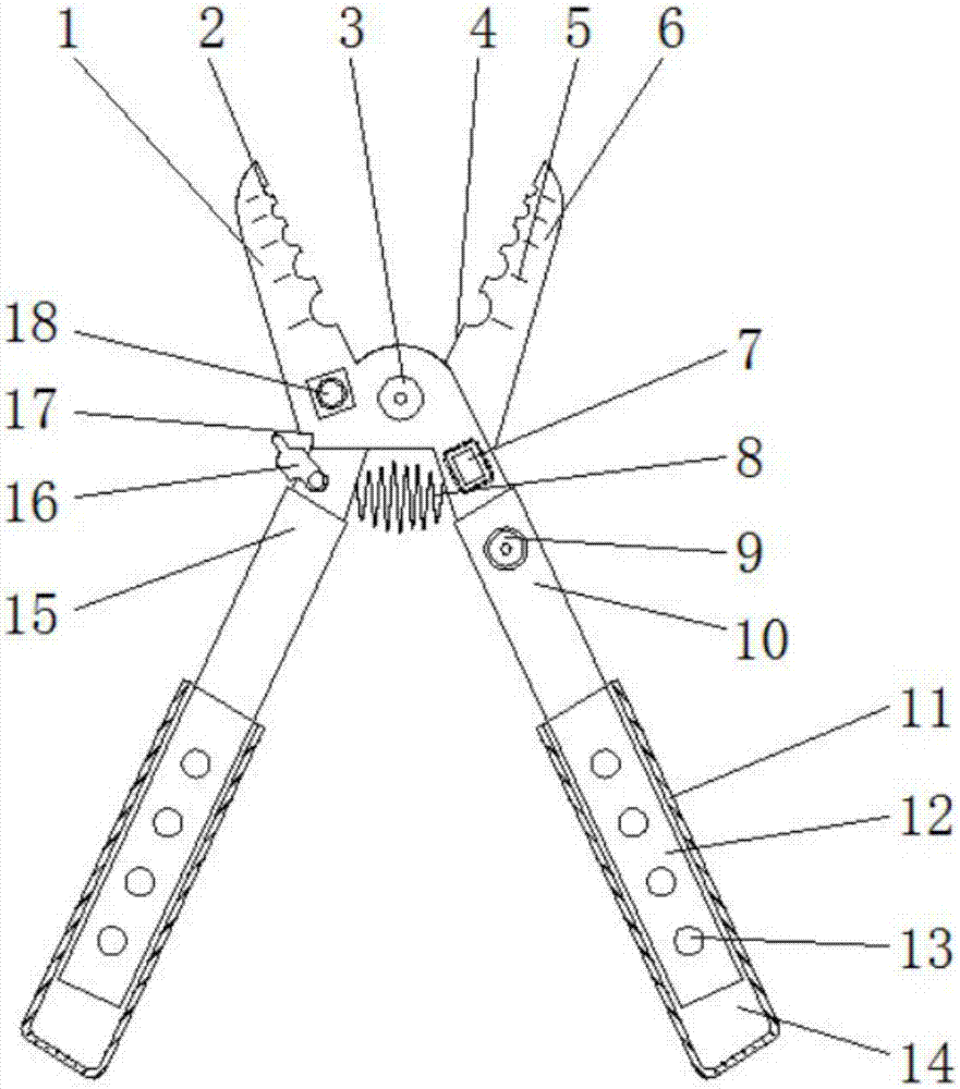 一种室内装修用剥线钳的制作方法