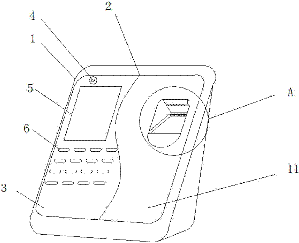 一種oa辦公管理打卡機的製作方法