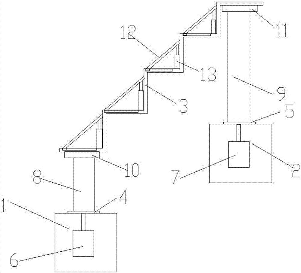 一种光伏发电板位置及角度可调式阶梯支架的制作方法