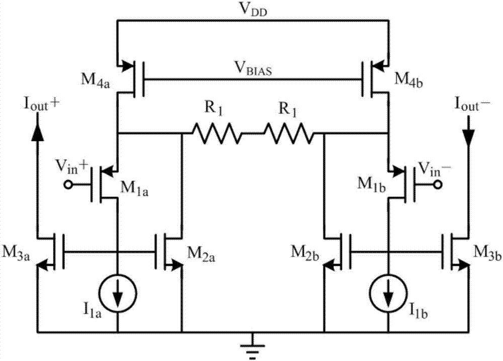 一种宽输入电压范围高线性度CMOS跨导单元电路的制作方法