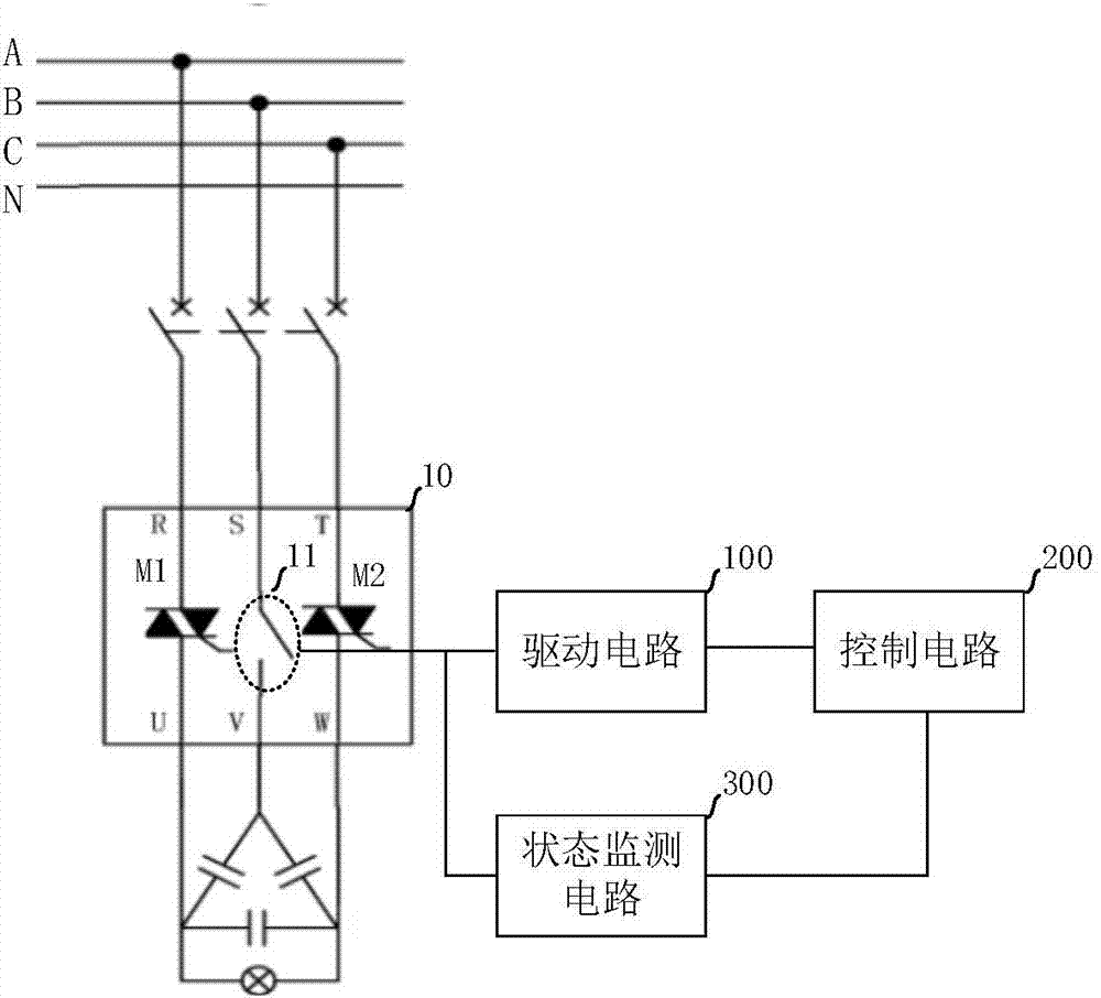 电力电容器无触点开关的保护装置的制作方法