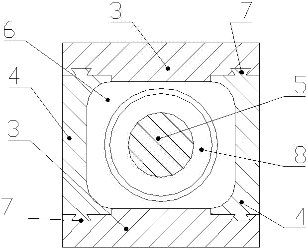 一种带有子母口方砖的机压模具的制作方法