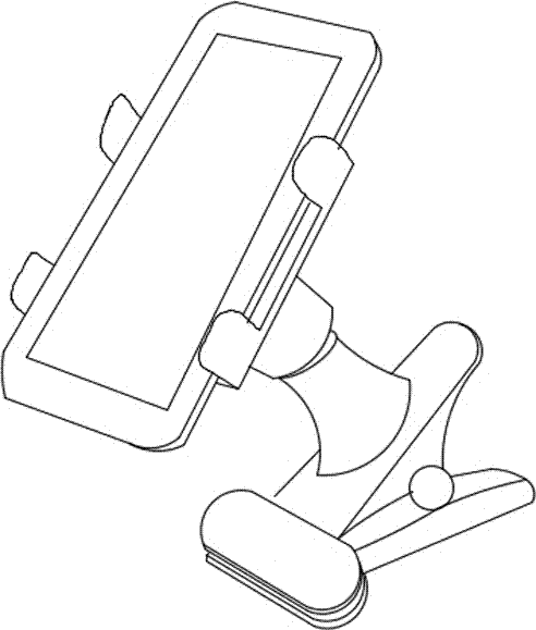 直播手机支架简笔画图片