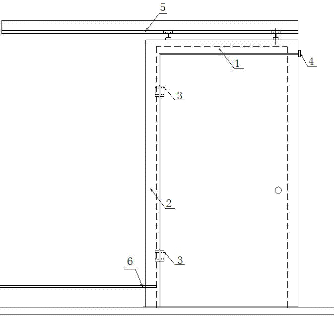 一种基于厂字型门扇框的可平开推拉门的制作方法