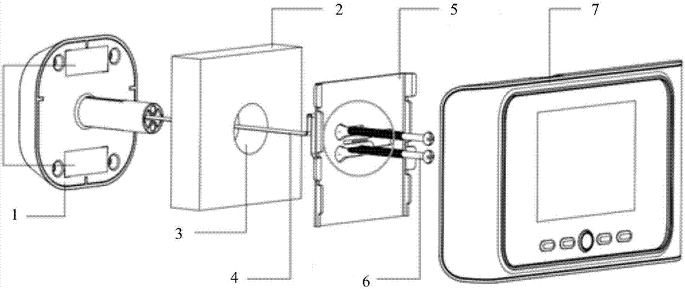 一种安防设备的门外子机的固定结构和门外子机的制作方法