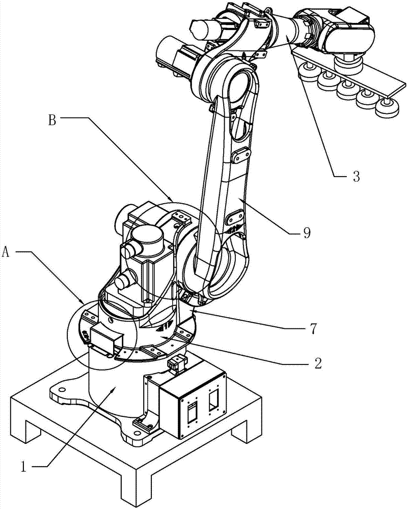 六关节工业机器人的制作方法