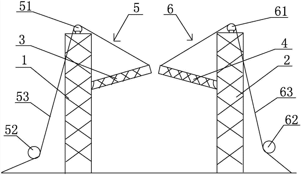 一种电力线路跨越架封网结构的制作方法