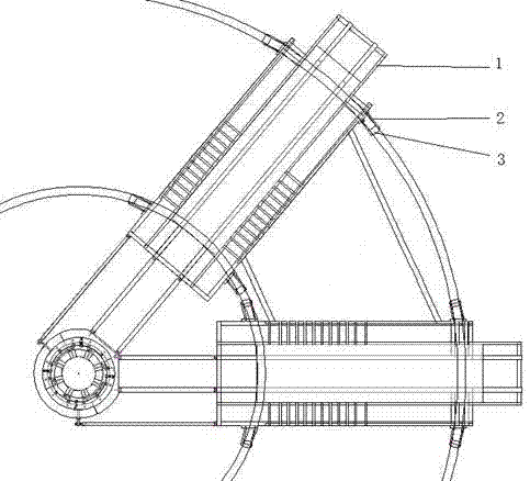 旋转搬运车的滚轮嵌入式固定机构的制作方法