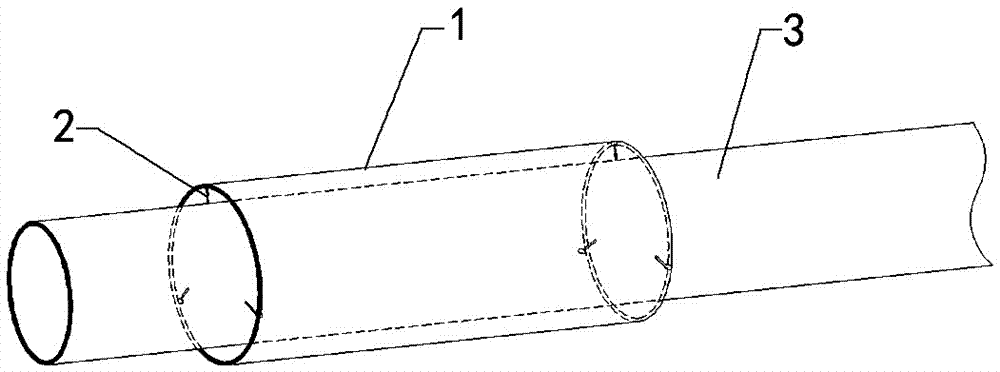 一种带管线对中定位装置的穿墙套管的制作方法