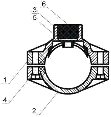一种四孔螺栓式曝气器连接件的制作方法
