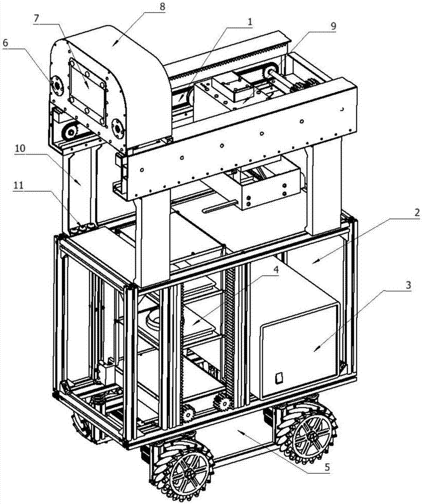 送餐机器人结构图图片