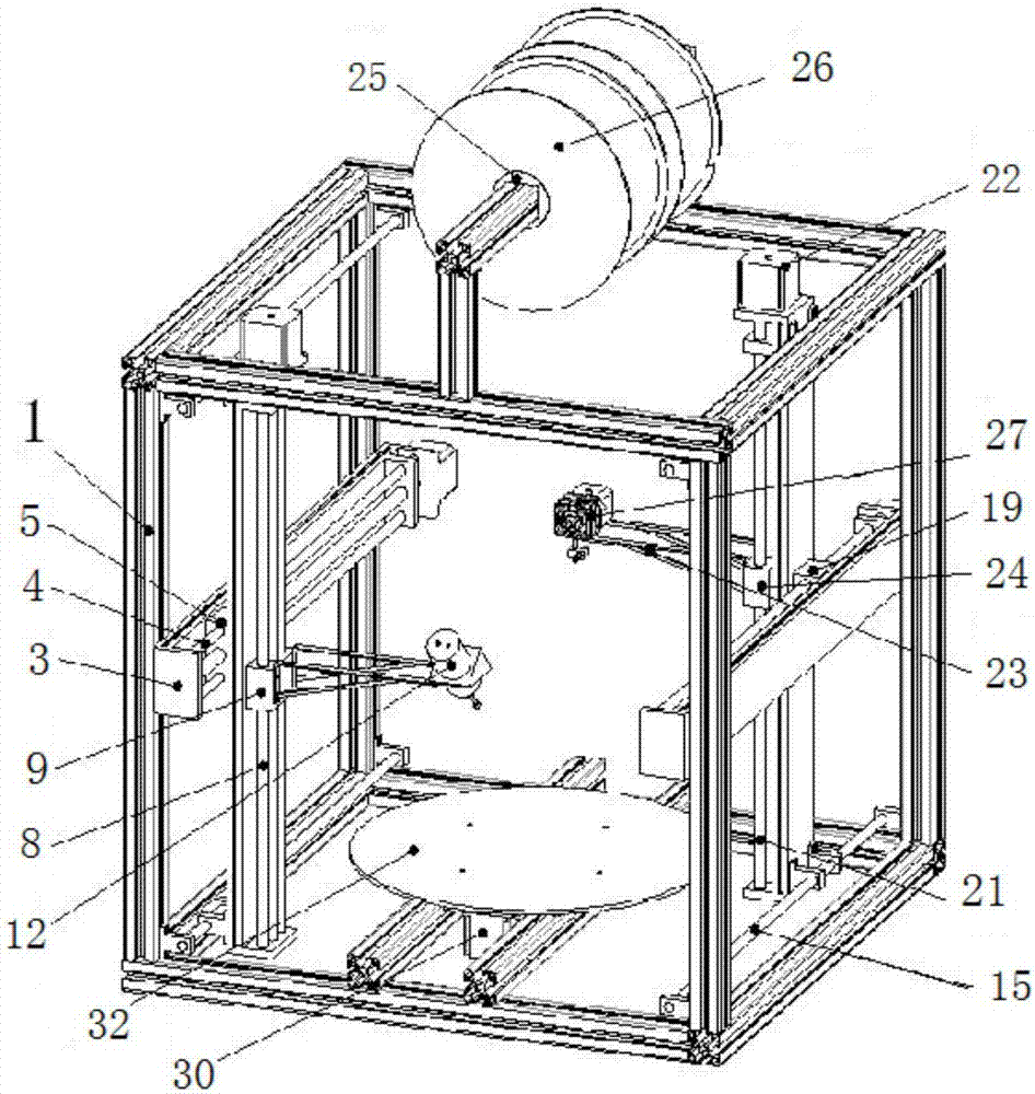 一種具有磨削加工功能的桌面增減材木塑3d打印機的製作方法