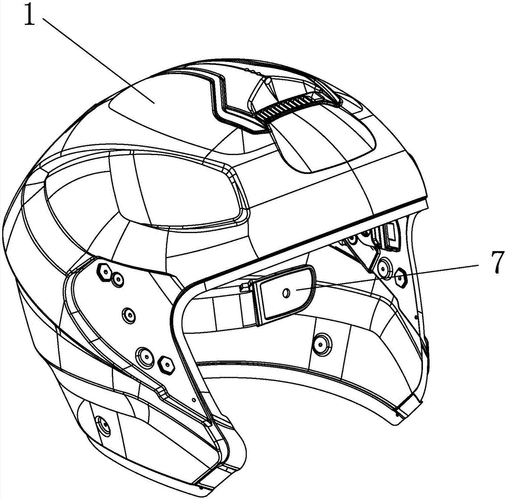 一种画面保持水平显示的头盔的制作方法