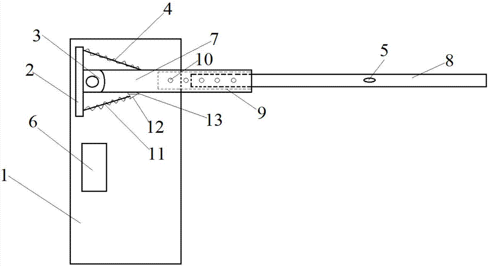 一种道闸可重复利用伸缩挡车杆的制作方法