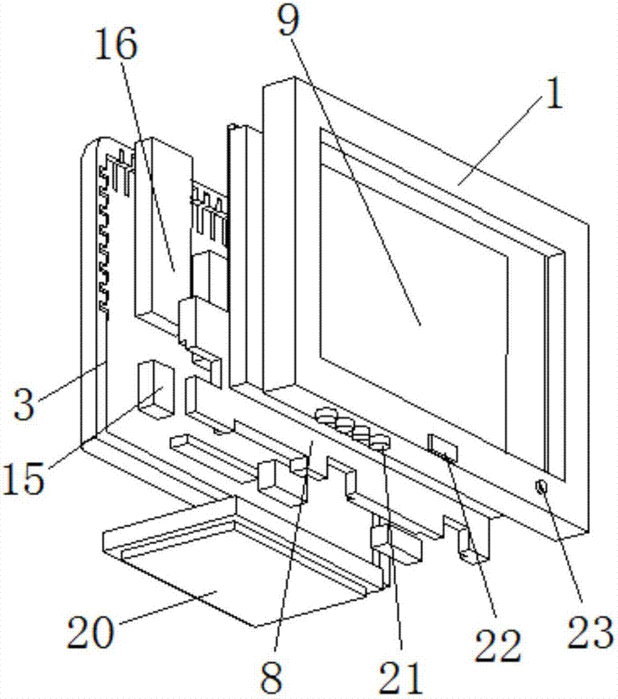 液晶电视机结构分解图图片