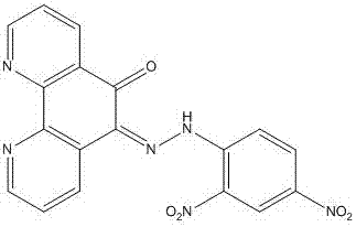 1,10-邻菲罗啉-5,6-二酮缩2,4-二硝基苯肼阴离子受体及其应用的制作方法