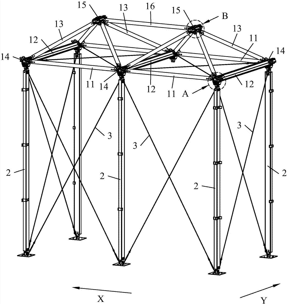 四面锥形桁架结构的制作方法