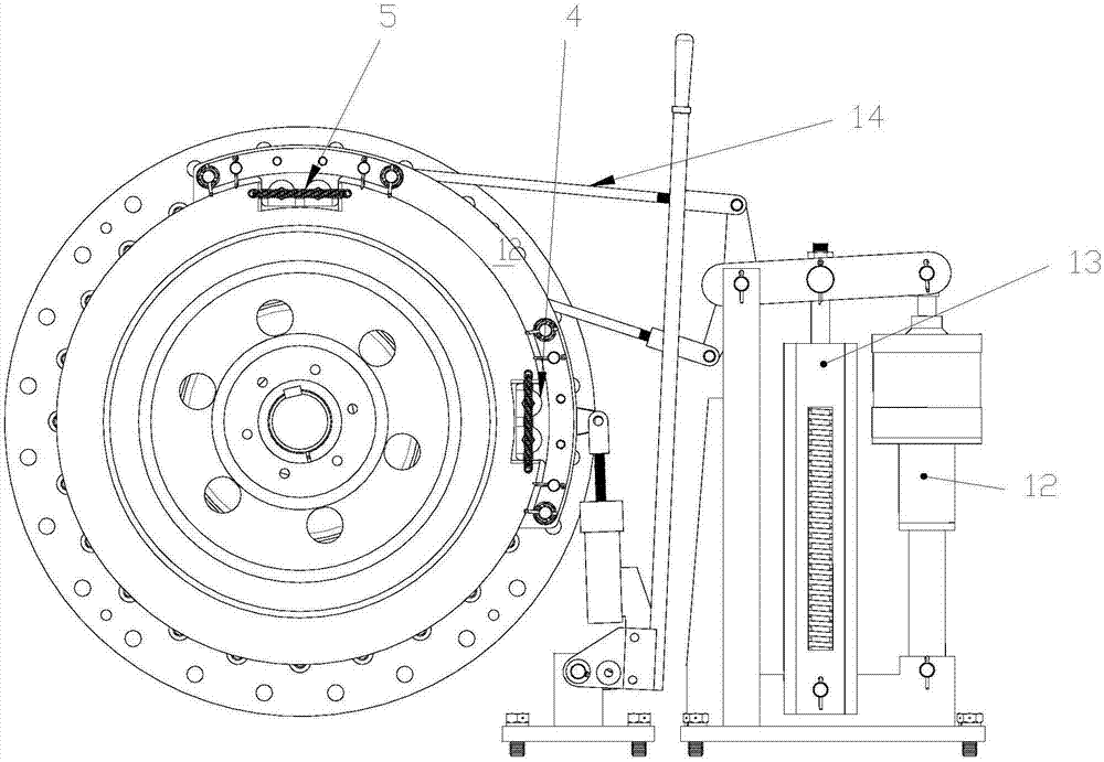 抽油机刹车结构图图片