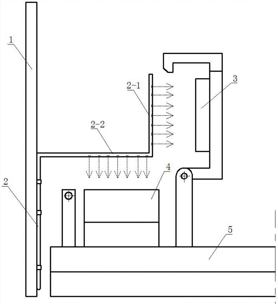 汽车头枕模具用脱模剂的吹干装置的制作方法