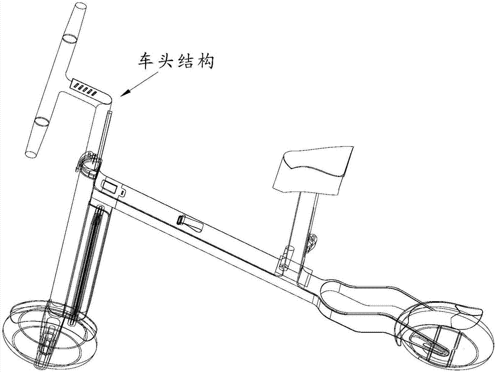 电瓶车车头结构图图片